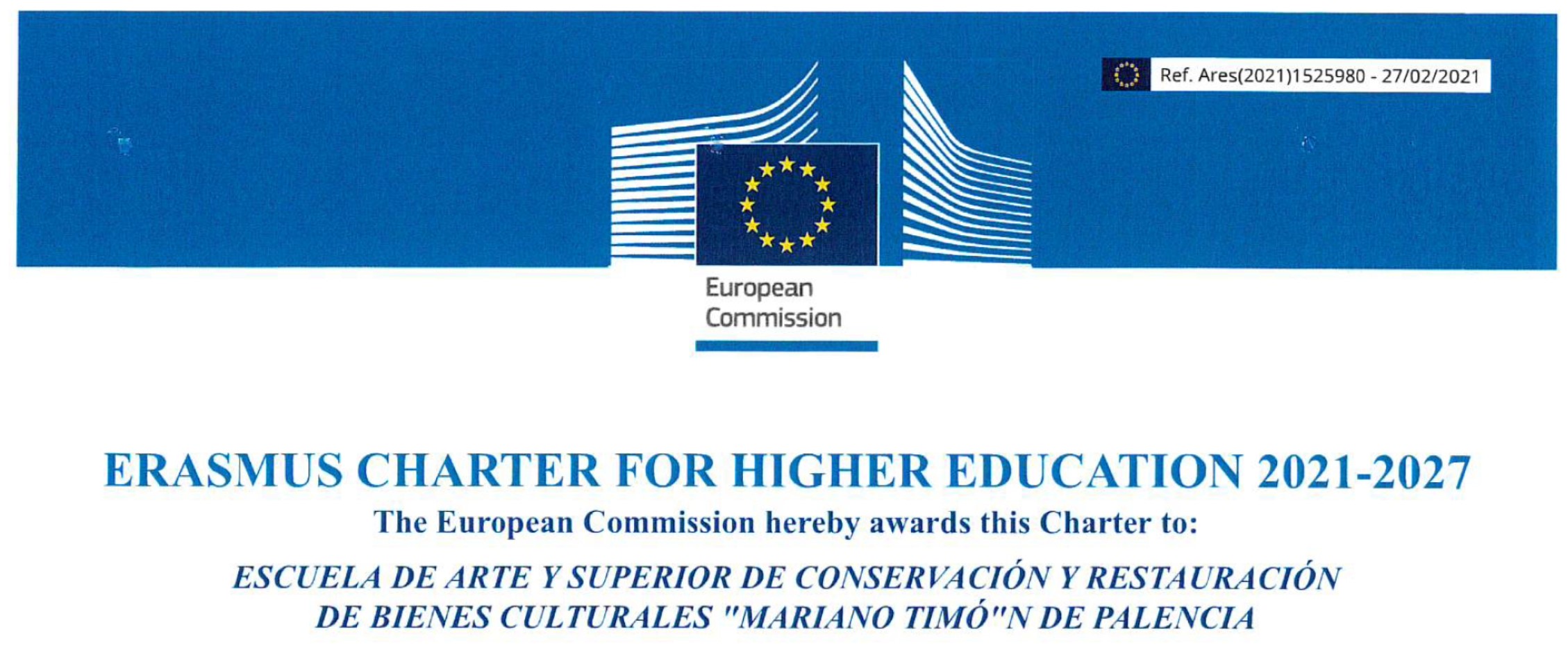 Carta ERASMUS 2021-2027